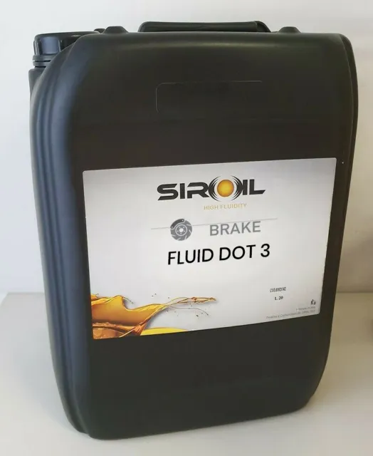 Tanica liquido freni Siroil Brake Fluid DOT 3 - 20 litri