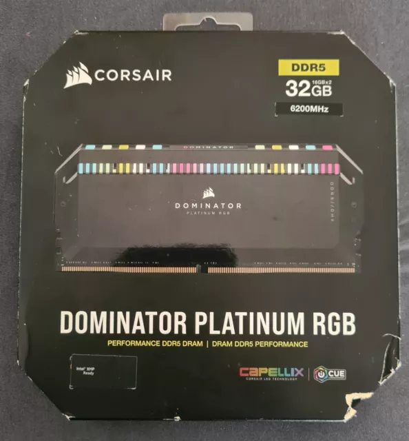 Corsair Dominator Platinum 32GB (2x16GB) DDR5 RGB 6200 MHz CL36