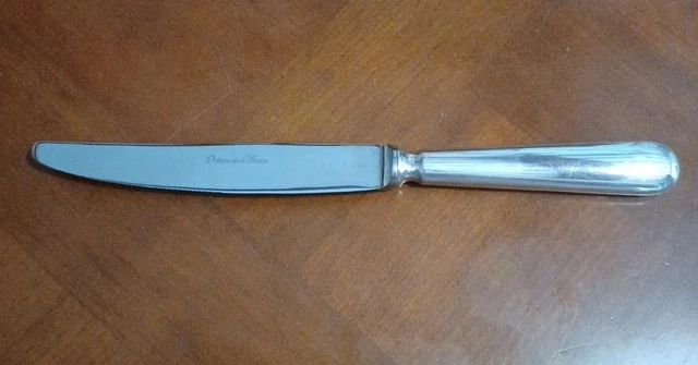 Couteau de table manche orfèvre lame scie en inox 18/10 - Contour - Guy