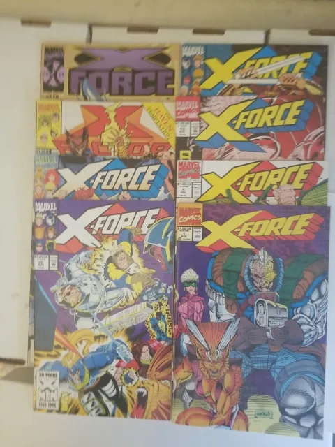 X-Force Lot of 8 Marvel Comics (1991-2001) VF/NM 1st Print Comic Books