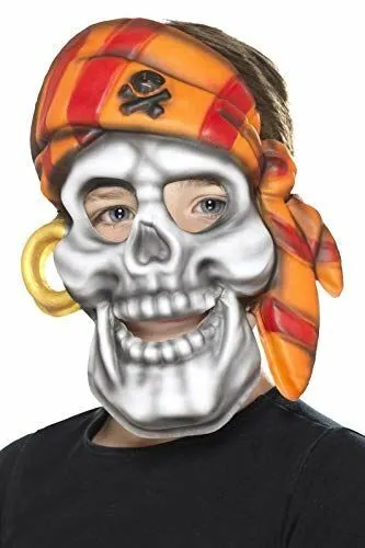 Maschera teschio pirata bambini (taglia unica)