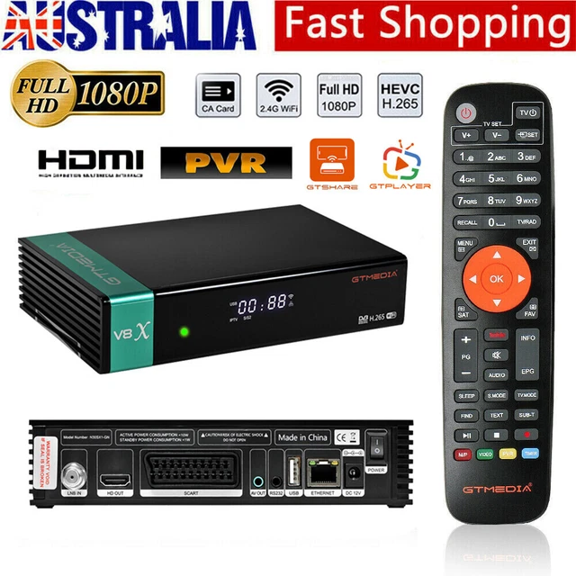 Full HD DVB-S/S2/S2X Satelliten Receiver SAT TV Box RCA HDMI USB PVR