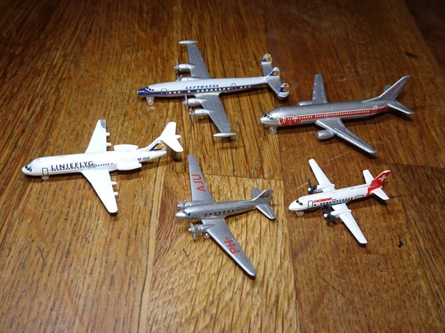 Coffret 4 Avions Lufthansa Schabak échelle 1/600 – Modèles Réduits Avions Civils