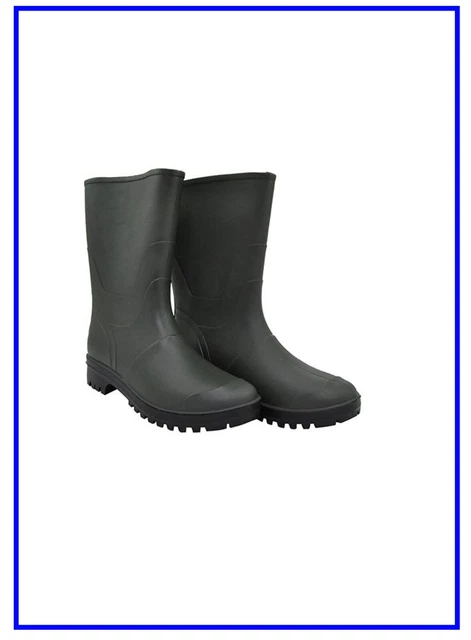 STIVALI DA LAVORO Tronchetto Bassi in PVC Gomma Impermeabili Uomo