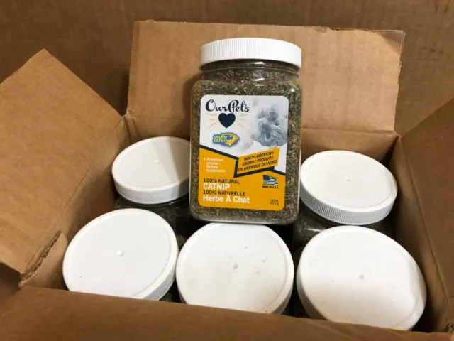 OurPets Premium North-American Grown Genuine Catnip Jar BOX OF 6x 1.25oz/JAR