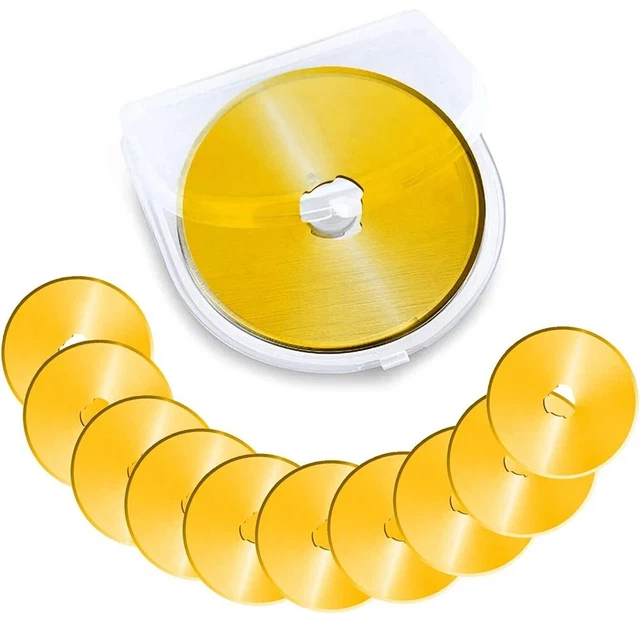 3 Lames Olfa RB-1 45mm Neuves - Coupe Rotative, Acier Tungstène, Pour Gaucher/droitier