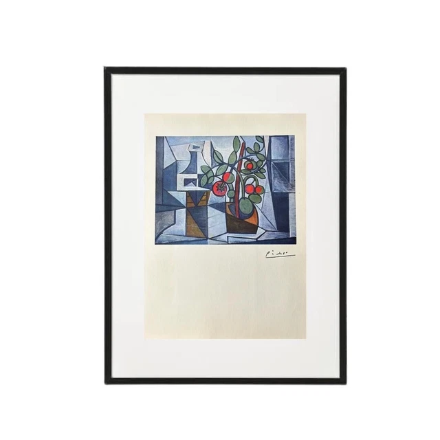 Pablo Picasso Original - Tomato Plant - Hand Tipped Color plate print - Signed