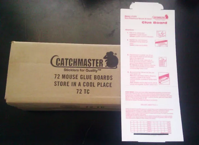 Catchmaster 72TC Glue Boards for Tin Cat & Pro-Ketch Insect & mouse Control trap