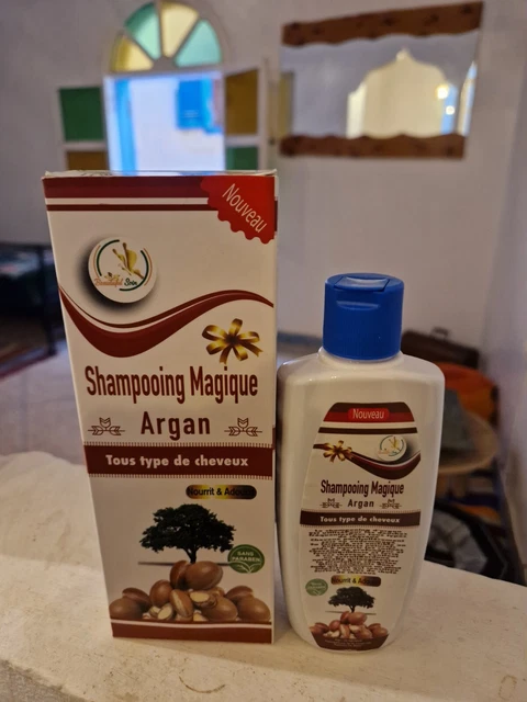 Champú Marroquí Argán Todo Tipo Cabello, Nutritivo, Natural Orgánico 200ml