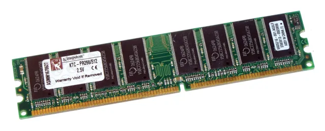 Kingston KTC-PR266/512 (512MB DDR PC2100 266MHz DIMM 184-pin) Memory