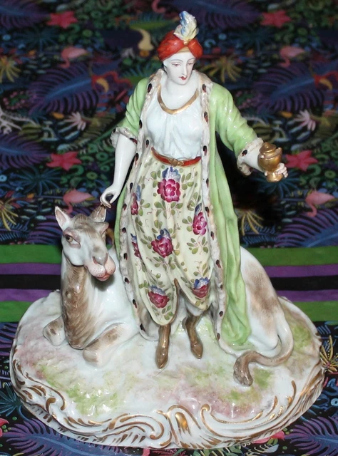 SAXE MEISSEN Allemagne groupe porcelaine chameau scene mythologique allégorie