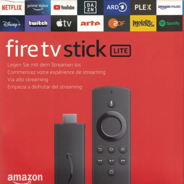 Amazon Fire TV Stick Lite - HD-Streaminggerät - Schwarz