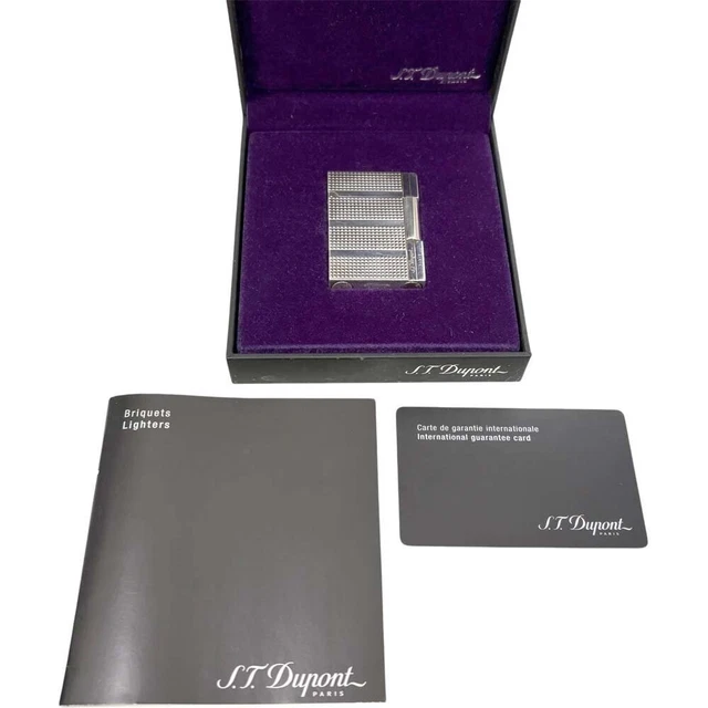 [DuPont] STDupont 2005 World Limited 1952 pieces Diamond Drops Gatsby Gaslighter Silver [Used] [Authenticated and Guaranteed Authentic] 206807