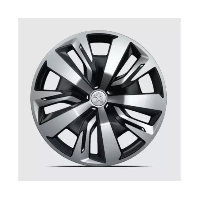 Borchia Copricerchi 16" Peugeot 208 P21 Accessorio Originale Nuovo 98252414Tw