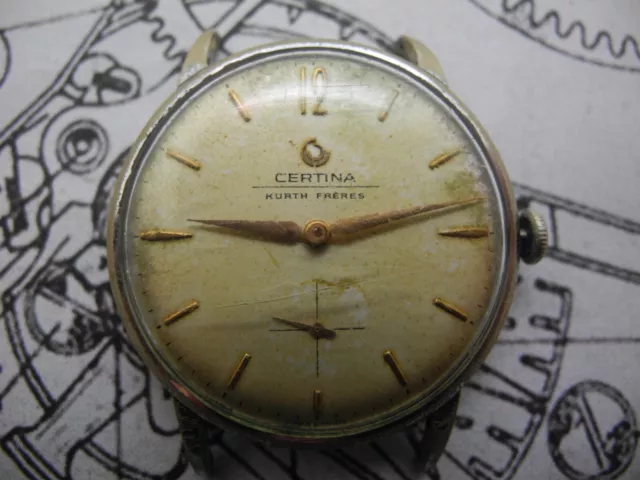 Certina ''Kurth Freres'' Orologio Vintage Cal.330