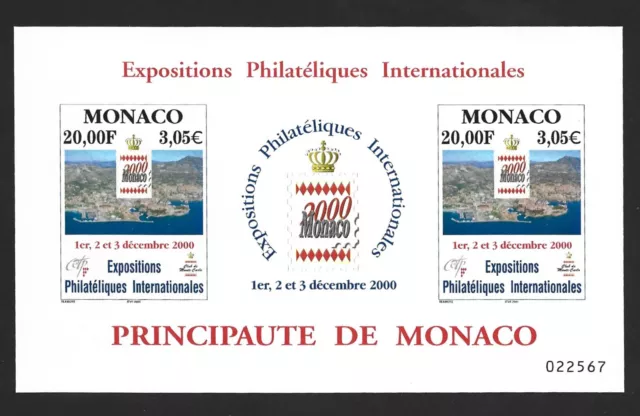 Monaco-2000-Bloc Yvert n°85 neuf**