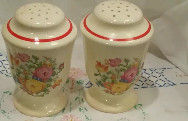 Vintage Ceramic Salt or Pepper Shaker stamped CROWN