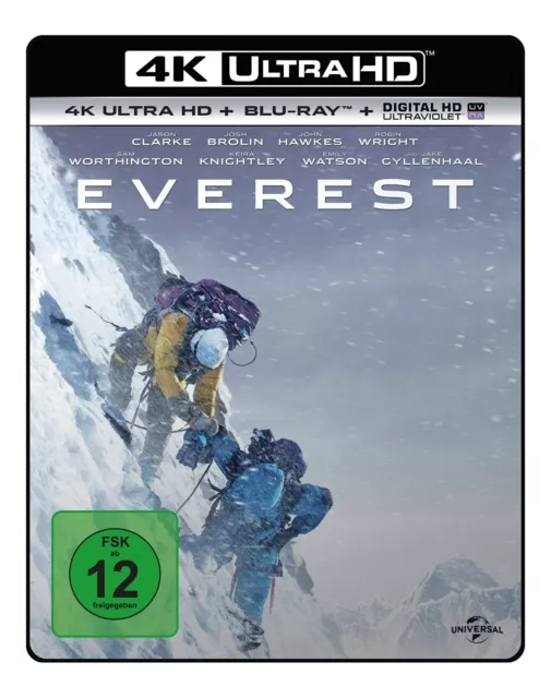 Josh Brolin,Sam Worthington Jason Clarke - Everest 4K  2 Ultra Hd Blu-Ray Neu