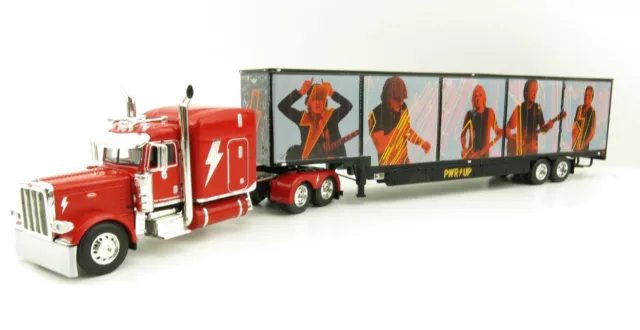 First Gear 69-1063 Peterbilt 389 Truck with Kentucky Trailer AC/DC Power Up 1:64 3