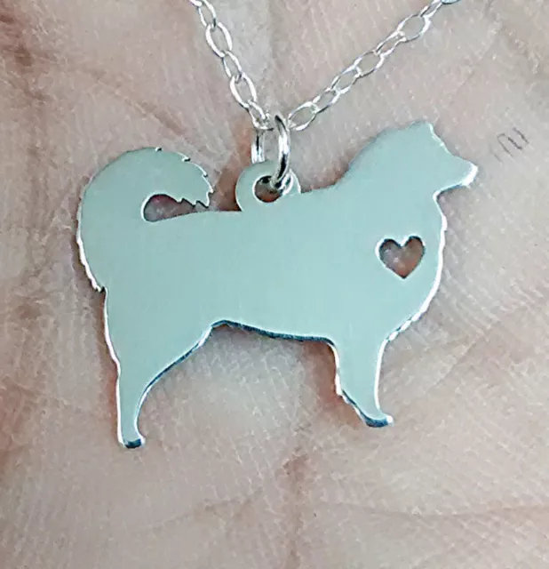 Australian Shepherd Necklace - Sterling Silver Jewelry - Gold - Rose Gold - Dog