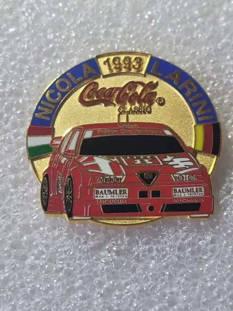 Pins Pin Coca Cola Nicola Larini 1993 Grand Pins 2 Attaches Big Pins Dore F1