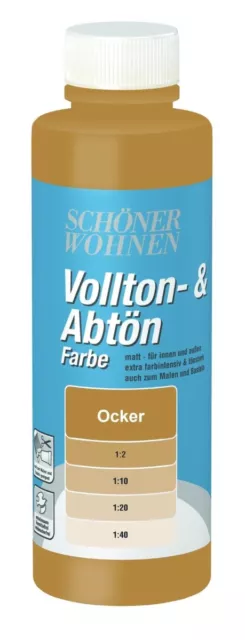 Schöner Wohnen Voll- & Abtönfarbe Innenfarbe Mischfarbe 125 ml ocker