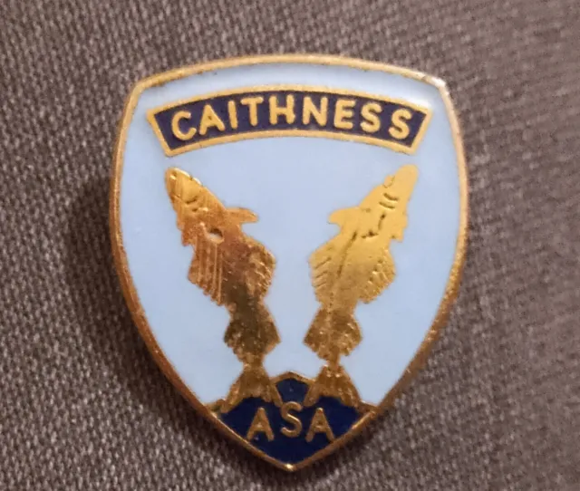 Vintage Enamel Badge, Caithness Sea Angling Association