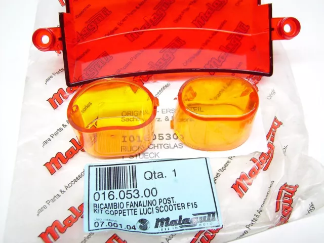 New Original Malaguti F15 & F18 Rear Light Lens/Taillight Lens- et : 01605300 2