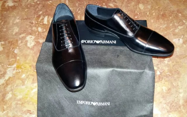 SCARPE CLASSICHE ELEGANTI Oxford ARMANI n. 41 5 7 5 uomo nuove