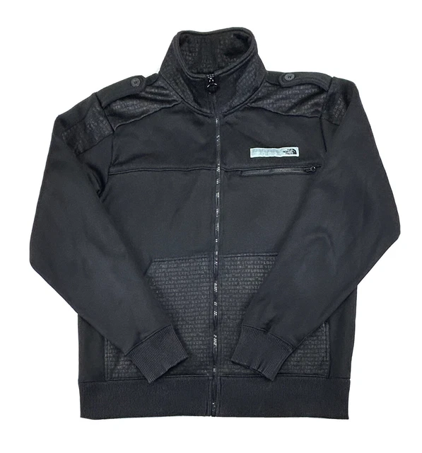 THE NORTH FACE Softshell Fleece Jacket Mens Size L Black Bomber Special Edition