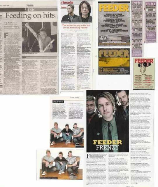 FEEDER : CUTTINGS COLLECTION - adverts interviews