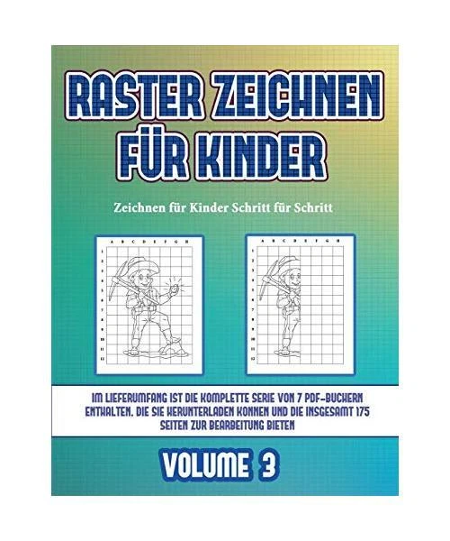 ZEICHNEN FÜR KINDER Schritt für Schritt (Raster zeichnen für Kinder ...