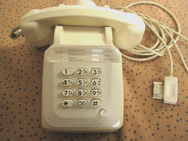 Téléphone Socotel S63, français, vintage des années 80 - France