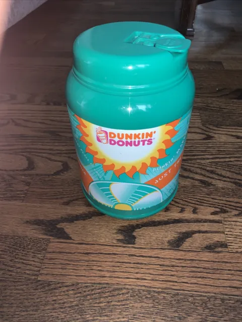 Dunkin Donuts 64 oz Travel Tumbler Cup Mug Jug XL Whirley Green