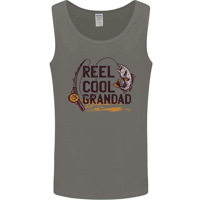 Gilet da uomo Reel Cool Grandad divertente pesca pescatore