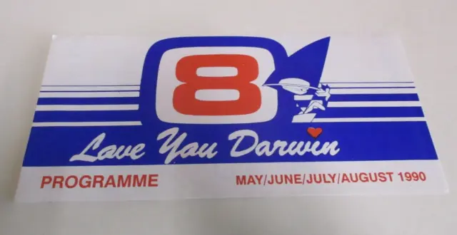 Darwin Television Guide - Channel 8 'Love You Darwin' - Northern Territory, 1990