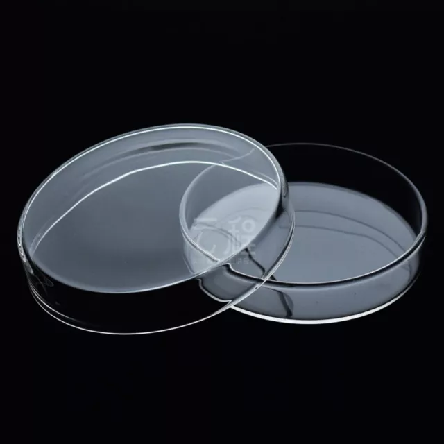 GLASS PETRI DISHES 90mm BOROSILICATE GLASS BASE AND COVER - PACK OF 10