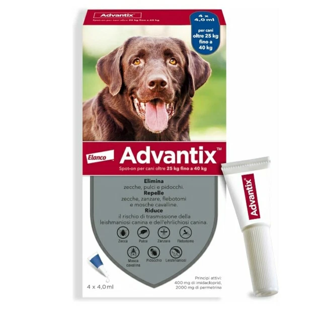 Advantix® Spot-on antiparassitario per Cani da 25 kg a 40 Kg