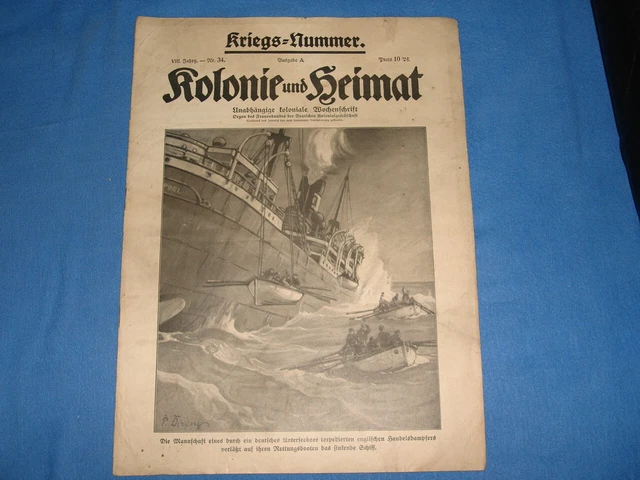 Kolonie und Heimat Kriegs-Nummer. Vogesen, Deutsche Südsee, Deutsche Kolonien.