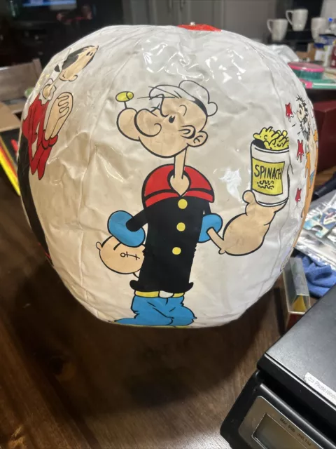 POPEYE INFLATABLE BEACH BALL, OLIVE OYL, SWEE'PEA, WIMPY, PAPPY Vintage Rare