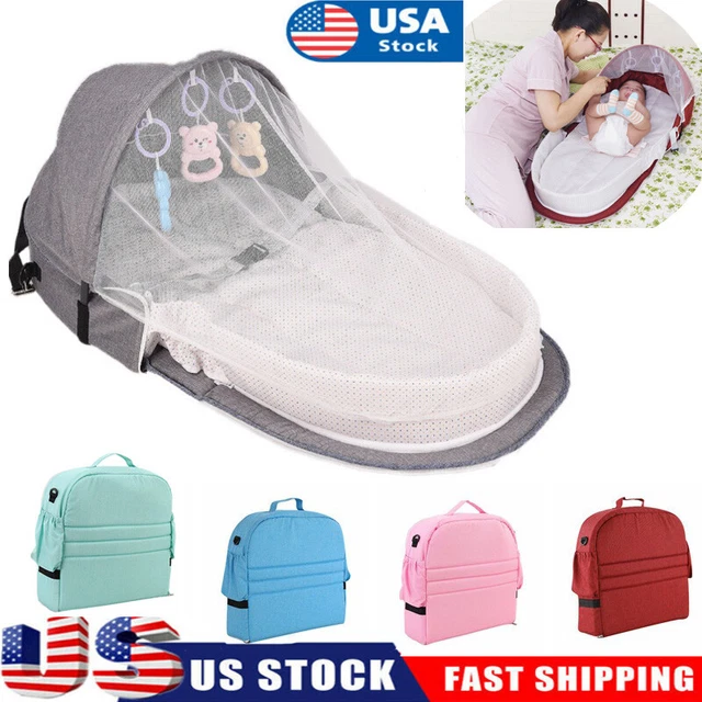 Infant Newborn Baby Bed Bassinet Crib Cradles Travel Sleeper Foldable Portable