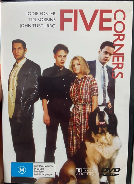 FIVE CORNERS REGION DVD (1987 Jodie Foster Tim Robbins drama