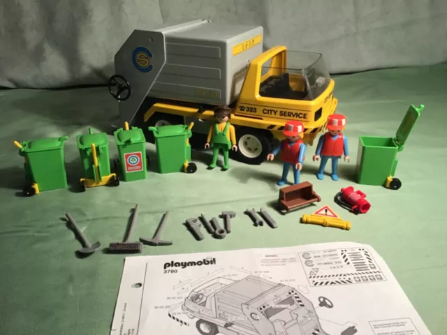 Playmobil 3780 City-Service, Müllwagen von 1988, Top Zustand