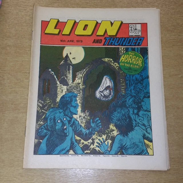 LION AND THUNDER 16Th June 1973 Ipc British Weekly Uk Comic £7.99 ...