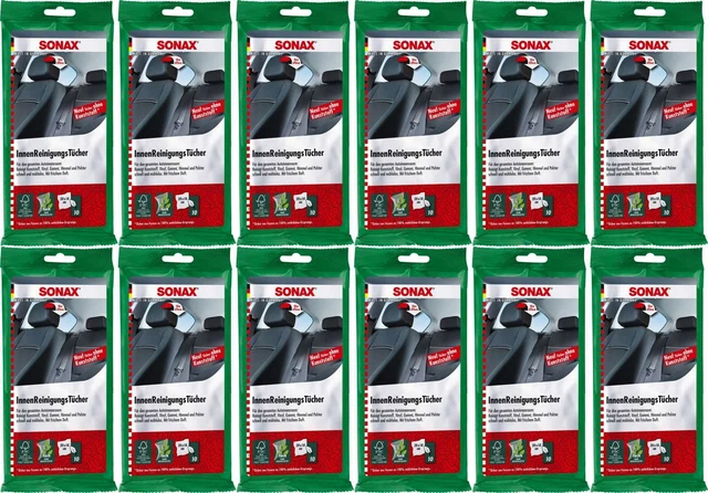 Sonax InnenReinigungsTücher 10 Stück VPE Set 12 Stück 04159000