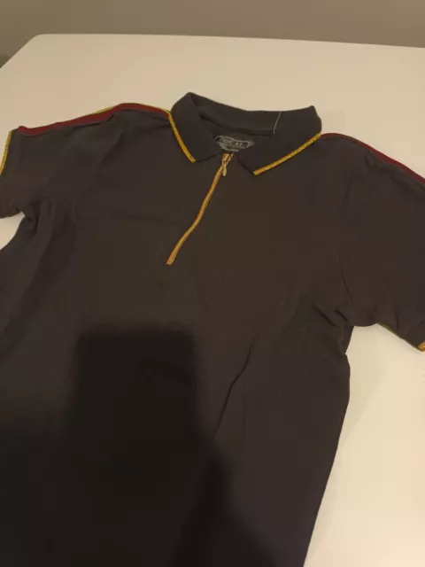 New With Tags Next Boys Black And Gold Polo Shirt Age 10 Years 100% Cotton Wow!!