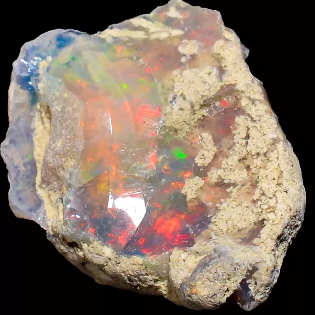 Natural Welo Fire Ethiopian Opal Rough Loose Gemstone 9 Ct. 21X16X7 mm EE-42442