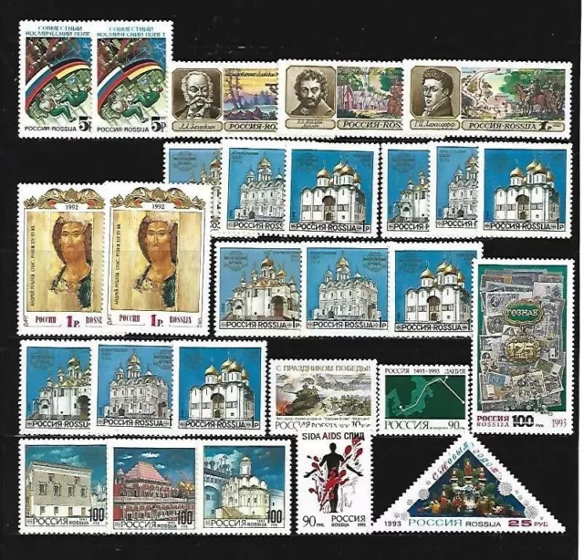 RUSIA. Año: 1992/3. Tema: TEMAS VARIOS. TIPOS DIVERSOS.