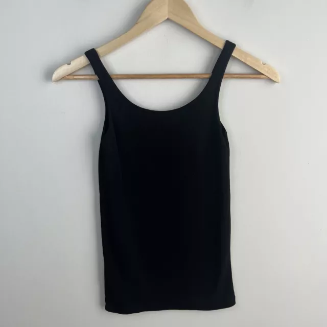 Eileen Fisher XS Tank Top Scoop Neck Sleeveless Organic Cotton Babydoll SLIM Fit