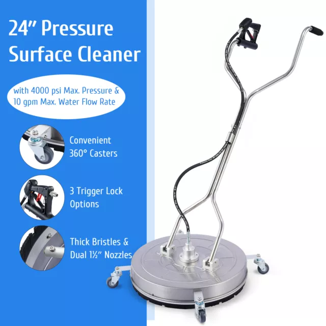 4000 PSI High Pressure Washer Water Surface Cleaner Industrial Grade Heavy Duty